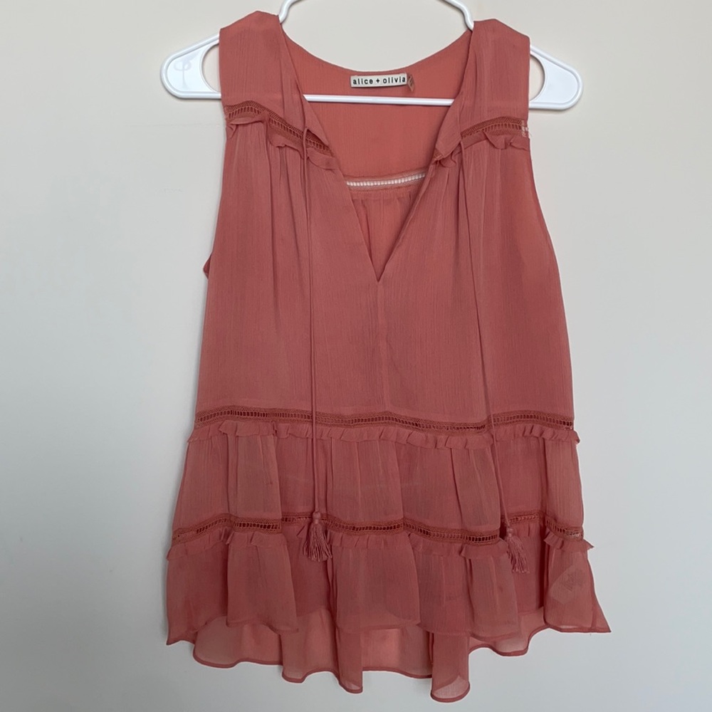 Alice + Olivia Pink Blouse